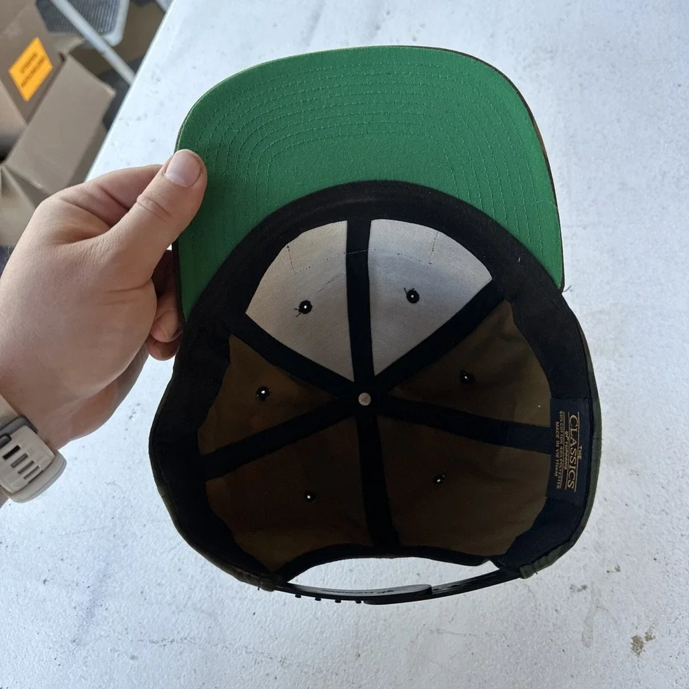 The Classics Green Camo Deadwood‎ Construction Trucker Snapback Hat